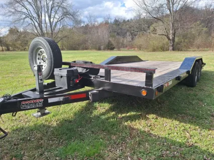 20 FT Open Car Hauler Drive Over Fenders w/Winch & Straps