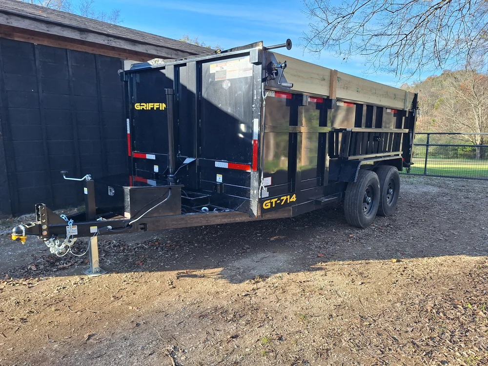 7′ x 14′ x 4′ (15 Yard) Dump Trailer 14K w/Ramps and Tarp 7′ x 14′ x 4′ (15 Yard) Dump Trailer 14K w/Ramps and Tarp